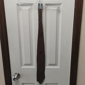 Gianfranco Ruffini Green and Burgundy Men's Tie